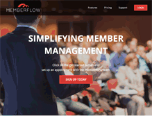 Tablet Screenshot of memberflow.com